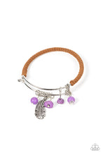 Load image into Gallery viewer, Running a-FOWL - Purple Hinged Bracelet Paparazzi Accessories