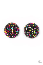 Load image into Gallery viewer, Kaleidoscope Sky - Black Seed Bead Earrings Paparazzi Accessories