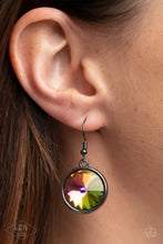 Load image into Gallery viewer, Hypnotized - Multi Oil Spill Rhinestone Gunmetal Necklace Paparazzi Accessories