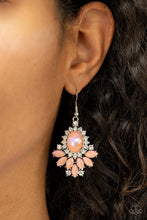 Load image into Gallery viewer, Magic Spell Sparkle - Orange Iridescent Earrings Paparazzi Accessories