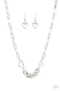 autopostr_pinterest_58290,Hearts,pink,short necklace,Little Charmer - Pink Heart Necklace