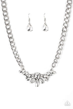 Load image into Gallery viewer, Come at Me - White Rhinestone Necklace Paparazzi Accessories