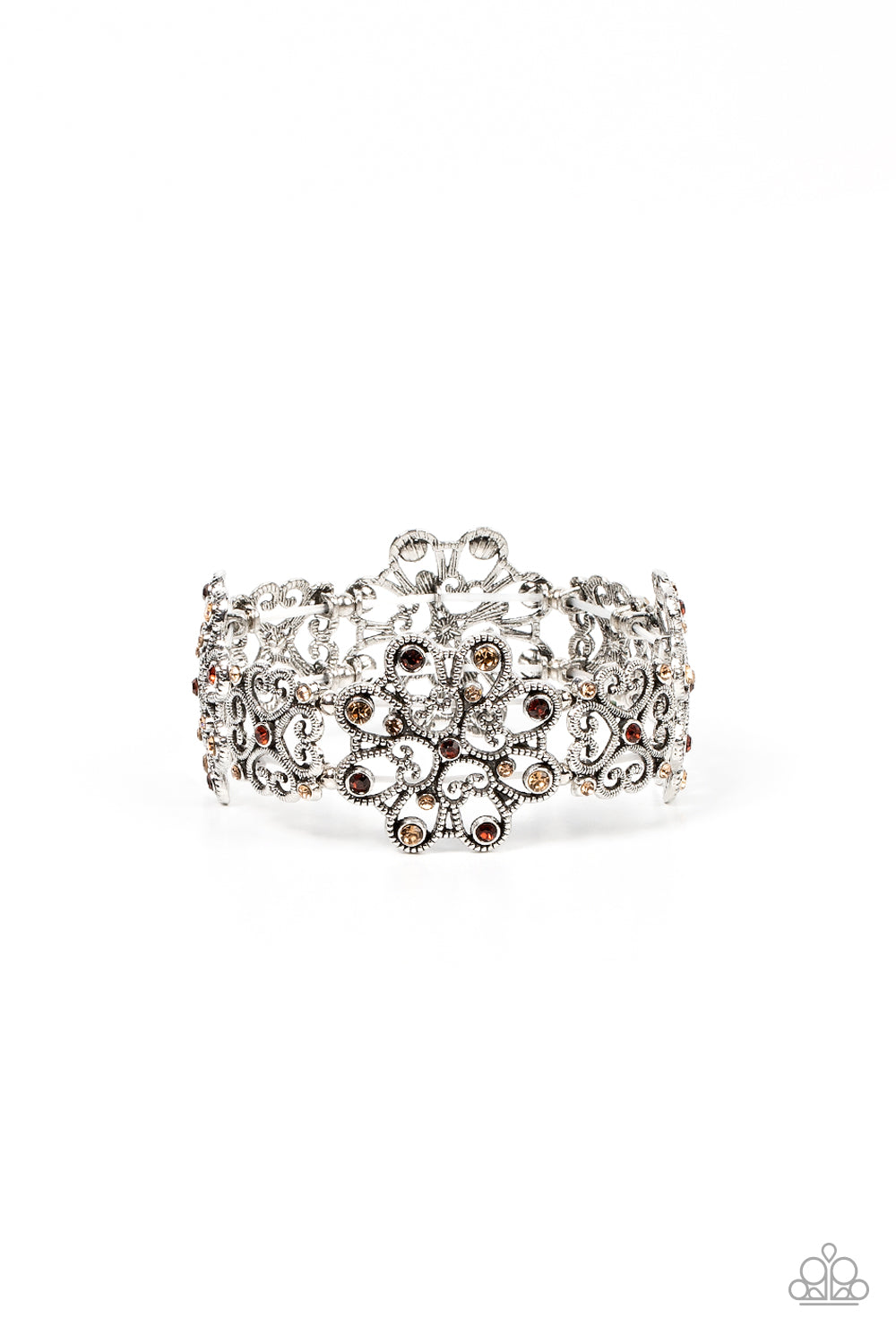 Regal Recognition - Brown Stretchy Bracelet Paparazzi Accessories