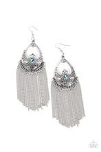 Load image into Gallery viewer, Castle Cottage - Blue Rhinestone Earrings Paparazzi Accessories