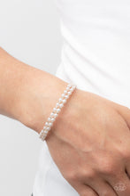 Load image into Gallery viewer, Regal Wraparound - Gold Pearl and Rhinestone Coil Bracelet Paparazzi Accessories