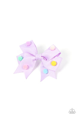 Pom Poms Promenade - Purple Hair Accessory Paparazzi Accessories