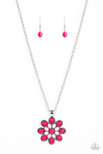 Load image into Gallery viewer, In the MEADOW of Nowhere - Pink Floral Necklace Paparazzi Accessories