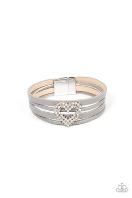 Wildly in Love - Silver Paparazzi Accessories