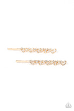 Load image into Gallery viewer, Thinking of You - Gold Heart Hair Accessory Paparazzi Accessories