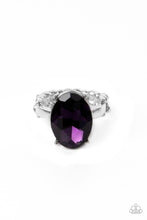 Load image into Gallery viewer, Updated Dazzle - Purple Rhinestone Ring Paparazzi Accessories