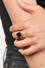Load image into Gallery viewer, Updated Dazzle - Purple Rhinestone Ring Paparazzi Accessories