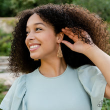 Load image into Gallery viewer, Urban Delirium - Brown Leather Earrings Paparazzi Accessories