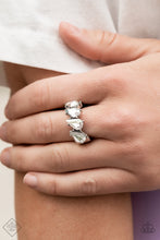 Load image into Gallery viewer, Bling or Bust White Rhinestone Ring Paparazzi Accessories