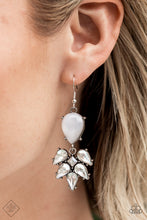 Load image into Gallery viewer, Ethereal Effervescence White Earrings Paparazzi Accessories