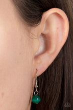 Load image into Gallery viewer, Celestial Compass - Green Cat&#39;s Eye Lanyard Paparazzi Accessories