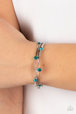 Slammin Sparkle - Blue Paparazzi Accessories