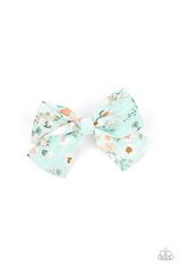 alligator clip,blue,floral,Wide Open Prairies - Blue Hair Accessory