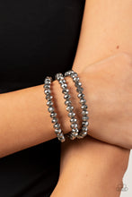 Load image into Gallery viewer, Supernova Sultry - Silver Hematite Magnetic Bracelet Paparazzi Accessories