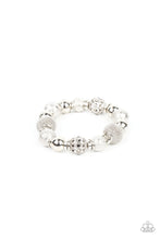 Load image into Gallery viewer, We Totally Mesh - Silver Stretchy Bracelet Paparazzi Accessories