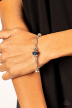Load image into Gallery viewer, Downtown Decoupage - Blue Rhinestone Bracelet Paparazzi Accessories