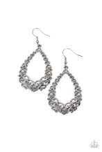 Load image into Gallery viewer, Granada Garland - Black Gunmetal Earrings Paparazzi Accessories