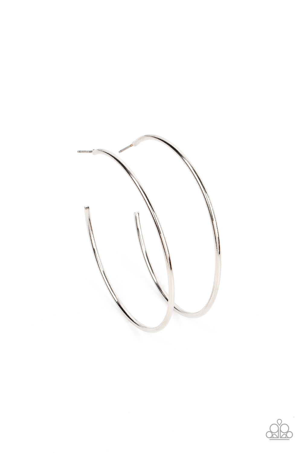 Can I Get a HOOP HOOP - Silver Hoop Earrings Paparazzi Accessories