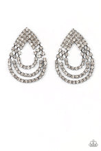 Load image into Gallery viewer, Take a POWER Stance - Black Rhinestone Post Earrings Paparazzi Accessories