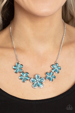 Garden Daydream - Blue Cat's Eye Necklace Paparazzi Accessories