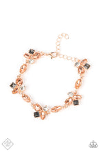 Load image into Gallery viewer, Colorful Captivation Rose Gold Rhinestone Bracelet Paparazzi Accessories
