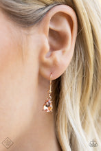 Load image into Gallery viewer, Completely Captivated Rose Gold Rhinestone Necklace Paparazzi Acessories