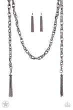 Load image into Gallery viewer, Scarfed For Attention  Gunmetal Necklace Paparazzi Accessories
