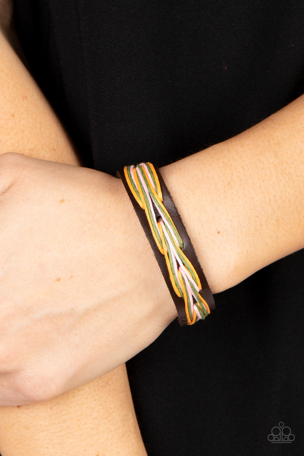 STRING-a-Ding-Ding - Pink Pull-Tie Urban Bracelet Paparazzi Accessories