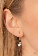 Load image into Gallery viewer, Center of My Universe - Gold Rhinestone Necklace Paparazzi Accessories