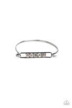 Load image into Gallery viewer, In CHARMS Way - Black Gunmetal Rhinestone Hinge Bracelet Paparazzi Accessories