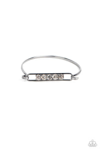 gunmetal,hinge,rhinestones,In CHARMS Way - Black Gunmetal Rhinestone Hinge Bracelet