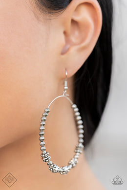 Simple Synchrony Silver Earrings Paparazzi Accessories