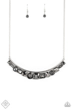Load image into Gallery viewer, The Only SMOKE-SHOW In Town Silver Rhinestone Necklace Paparazzi Accessories