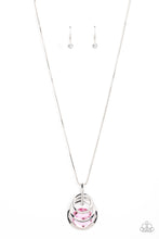 Load image into Gallery viewer, Spun Sparkle - Pink Rhinestone Necklace Paparazzi Accessories