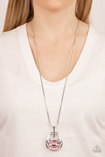 Load image into Gallery viewer, Spun Sparkle - Pink Rhinestone Necklace Paparazzi Accessories