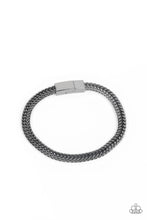 Load image into Gallery viewer, City Crusader - Black Gunmetal Bracelet Paparazzi Accessories