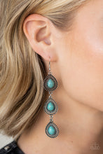 Load image into Gallery viewer, Desertscape Dweller Blue Earrings Paparazzi Accessories