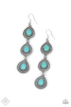 Load image into Gallery viewer, Desertscape Dweller Blue Earrings Paparazzi Accessories