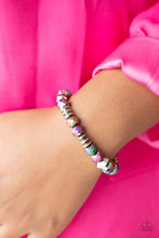 Load image into Gallery viewer, Astral Auras - Multi Oil Spill Stretchy Bracelet Paparazzi Accessories