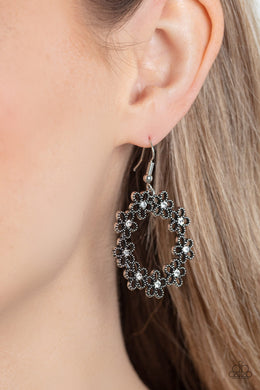 Floral Halos - White Paparazzi Accessories