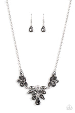 Load image into Gallery viewer, Completely Captivated - Silver Rhinestone Necklace Paparazzi Accessories