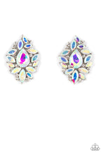 Load image into Gallery viewer, We All Scream for Ice QUEEN - Multi Rhinestone Post Earrings Paparazzi Accessories