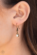 Load image into Gallery viewer, Major Moxie Brass Rhinestone Necklace Paparazzi Accessories