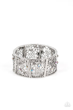 Load image into Gallery viewer, Spring Greetings - White Iridescent Rhinestone Stretchy Bracelet Paparazzi Accessories