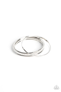 Bangles,white,Prismatic Pizazz - White Bangle Bracelets