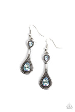 Load image into Gallery viewer, Dazzling Droplets - Blue Rhinestone Earrings Paparazzi Accessories
